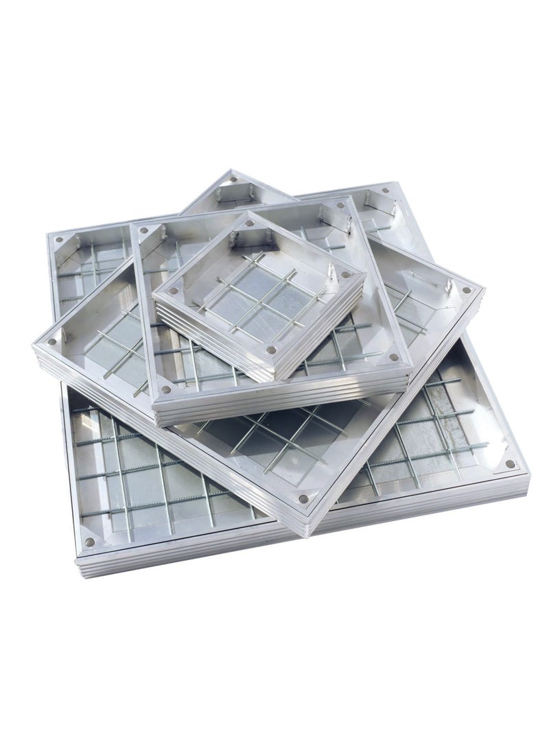 اي ام سي غطاء فتحة صرف أرضية غائرة من EMC، صينية بلاط من الألومنيوم، مربع (90×90) - Image 1