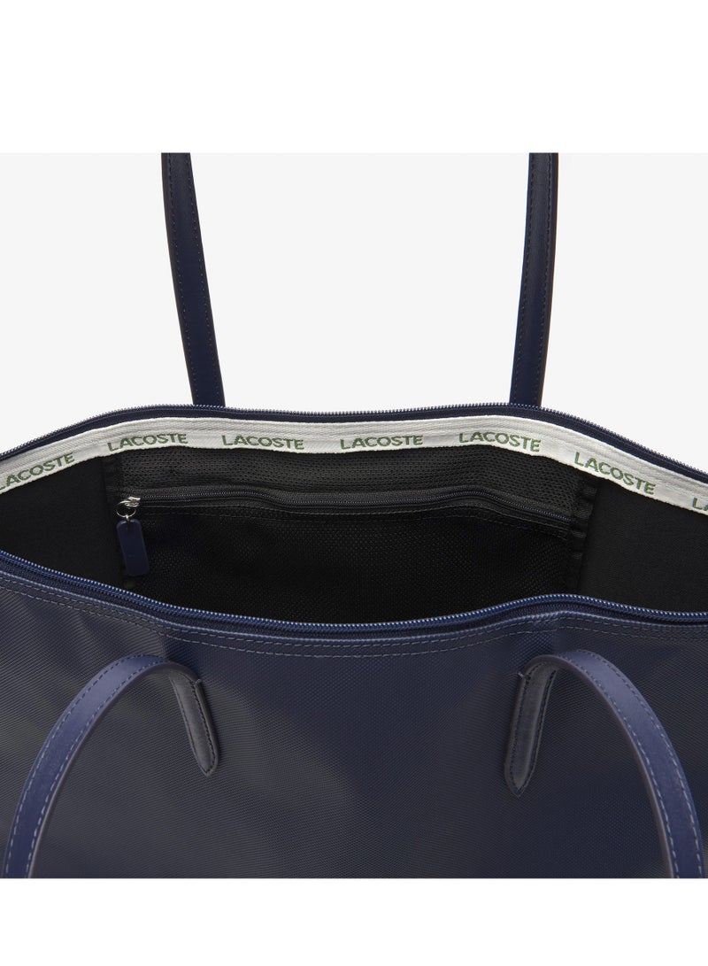 Lacoste Women's L12.12 Concept Fashion Versatile Large Capacity Zipper Handbag Single Shoulder Bag Tote Bag Camera Bag Medium - Image 4