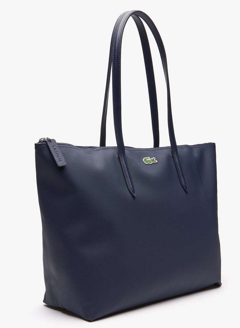 Lacoste Women's L12.12 Concept Fashion Versatile Large Capacity Zipper Handbag Single Shoulder Bag Tote Bag Camera Bag Medium - Image 3
