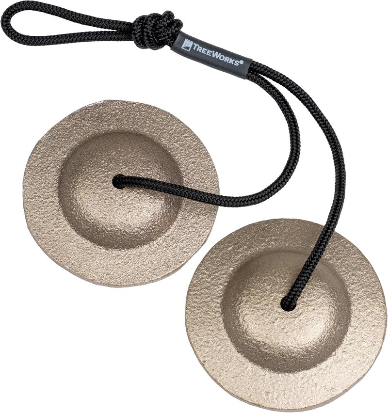 TreeWorks Chimes TRE-FC02 Made in USA Single Pair of Symphonic Quality Finger Cymbals (VIDEO) - Image 1