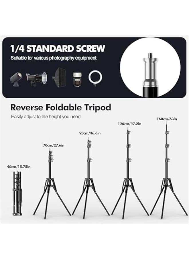 Arabest - Professional Studio Softbox Lighting Kit with 16''x16'' Dimensions and Adjustable 3000K-6500K 85W LED Bulbs on Reversible Tripod Stand for Video Recording, Live Streaming, and Photography - Image 1