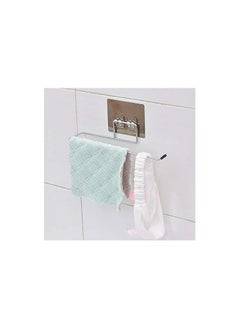 ZIZLY Paper Towel Holder with Magic Adhesive Pad, Kitchen Paper Roll Holder Wall Mount, Stainless Steel Self Adhesive Wall Mount Towel Bar for Kitchen Bathroom  - Image 3
