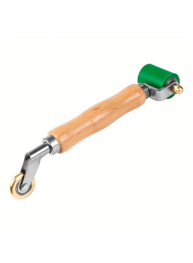 2 in 1 Green Silicone Seam Roller 30mm 40mm Heavy Duty Roofing Tool for PVC TPO EPDM - Image 1