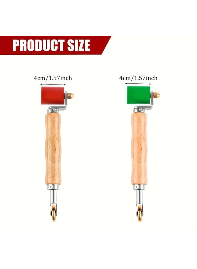 2 in 1 Green Silicone Seam Roller 30mm 40mm Heavy Duty Roofing Tool for PVC TPO EPDM - Image 3