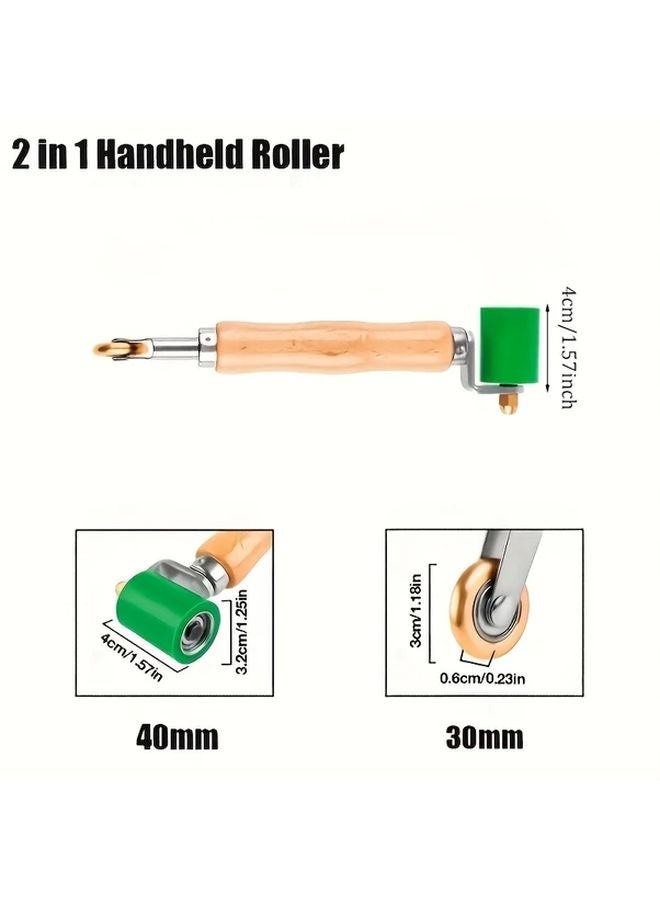 2 in 1 Green Silicone Seam Roller 30mm 40mm Heavy Duty Roofing Tool for PVC TPO EPDM - Image 4