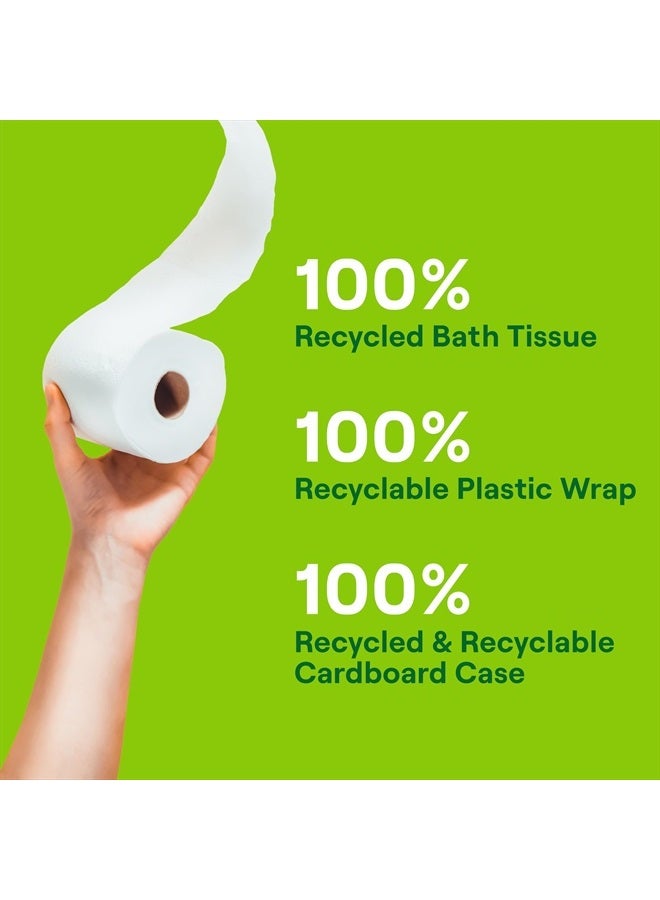 Seventh Generation ورق تواليت معاد تدويره 4 عبوات 100% ورق معاد تدويره 2 طبقة بدون مبيض كلور 12 لفة - Image 5