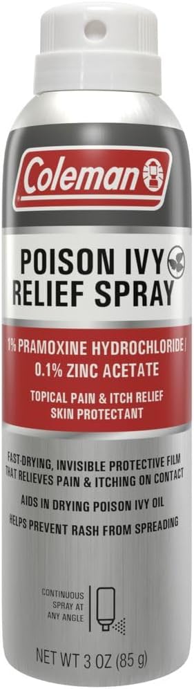 Coleman Poison Ivy Relief Spray Continuous Spray for Topical Itch Relief 3oz - Image 1