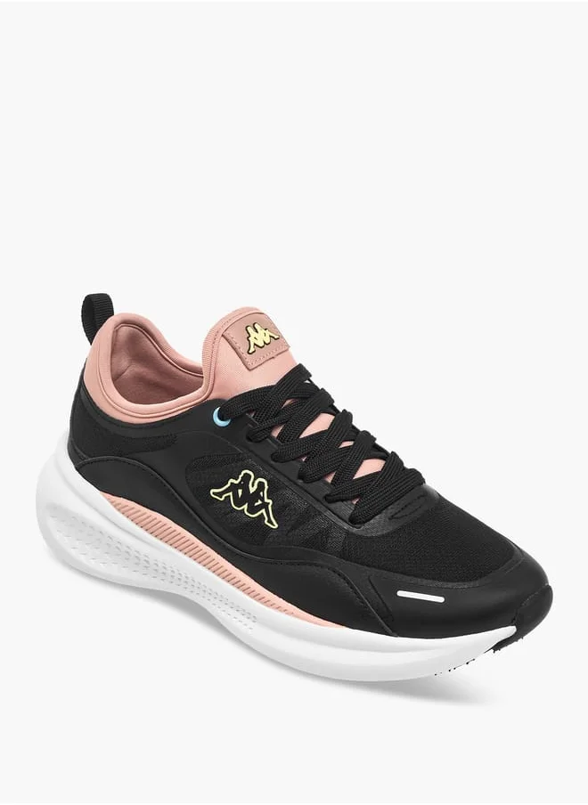 Kappa Women's Logo Print Sports Shoes with Lace-Up Closure