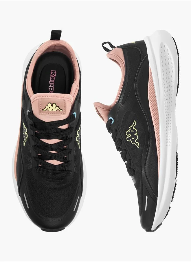 Kappa Women's Logo Print Sports Shoes with Lace-Up Closure