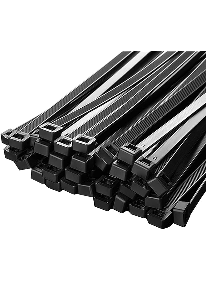 PROMASS zip ties Cable ties small Plastic ties 8 inch 100 pieces pack Industrial quality Wire ties - Image 1