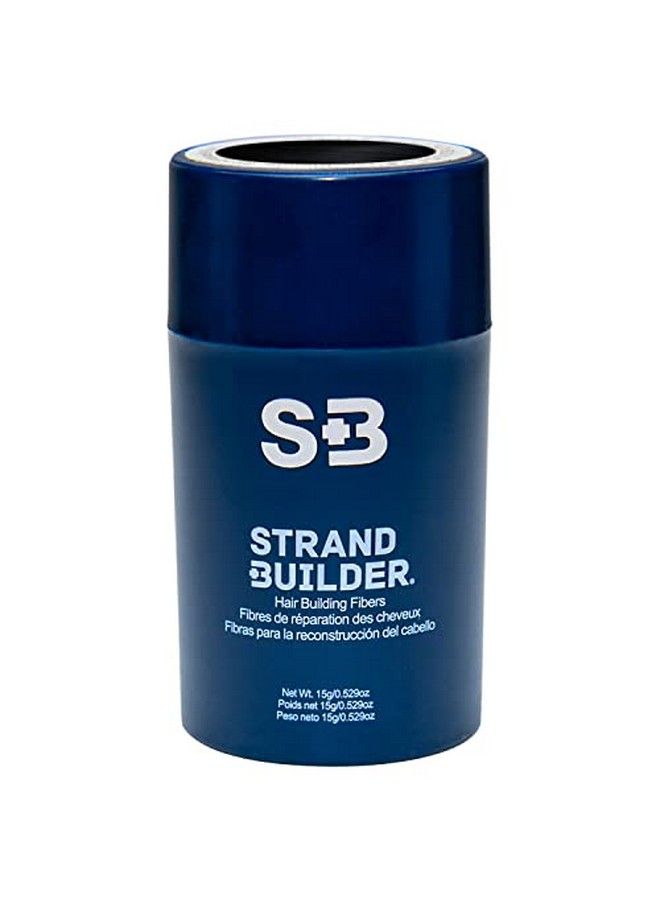 Strand Builder Hair Fibers For Thinning Hair And Hair Loss Natural Keratin Hair Building Fibers Undetectable Hair Thickener For Men Or Women 15G (Black) - Image 1