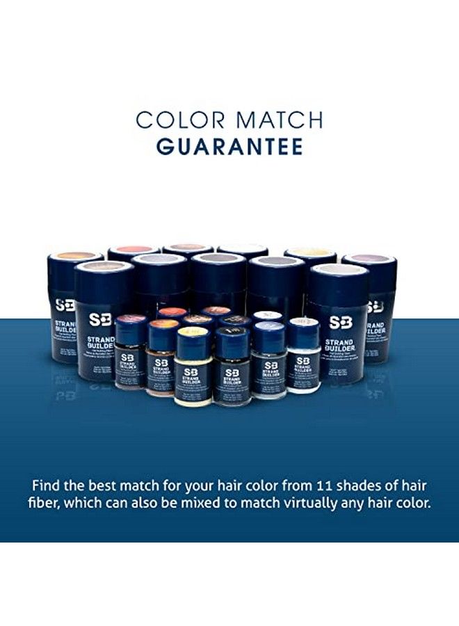 Strand Builder Hair Fibers For Thinning Hair And Hair Loss Natural Keratin Hair Building Fibers Undetectable Hair Thickener For Men Or Women 15G (Black) - Image 3