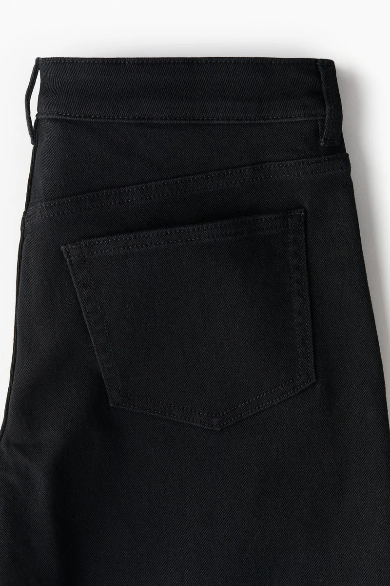 H&M Low-waisted twill trousers