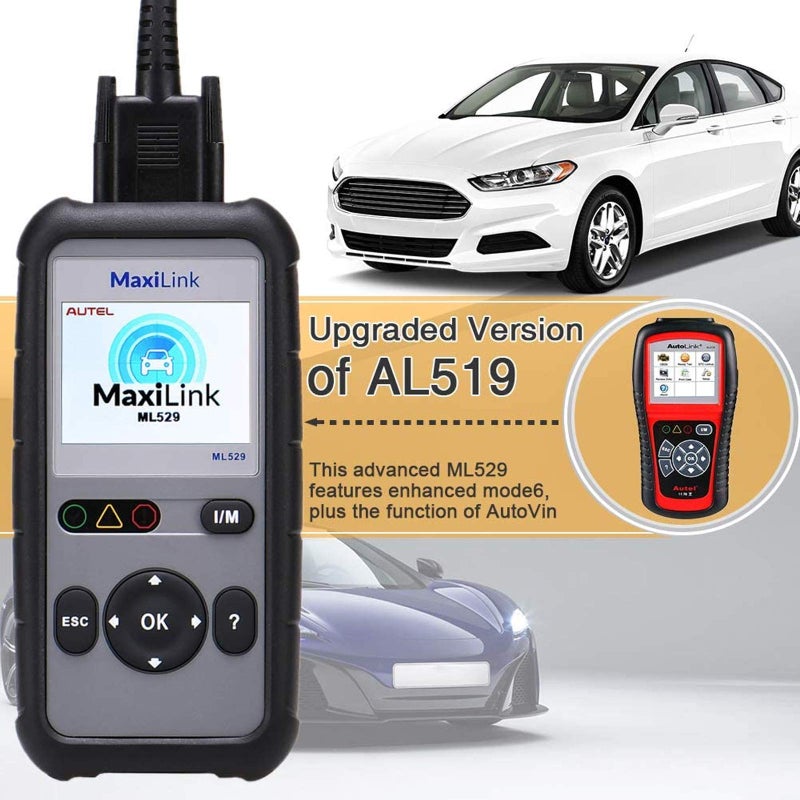 Autel OBD2 Scanner ML529 Code Reader Full OBD2 Functions for Turning Off Engine Light O2 Sensor Test AutoVin DTC Lookup Free Online Update - Image 3