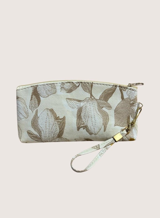 Clearo Compact Women Wallet - Floral Print Wristlet Wallet with Secure Zip for Cards, Money & Coins - Image 3