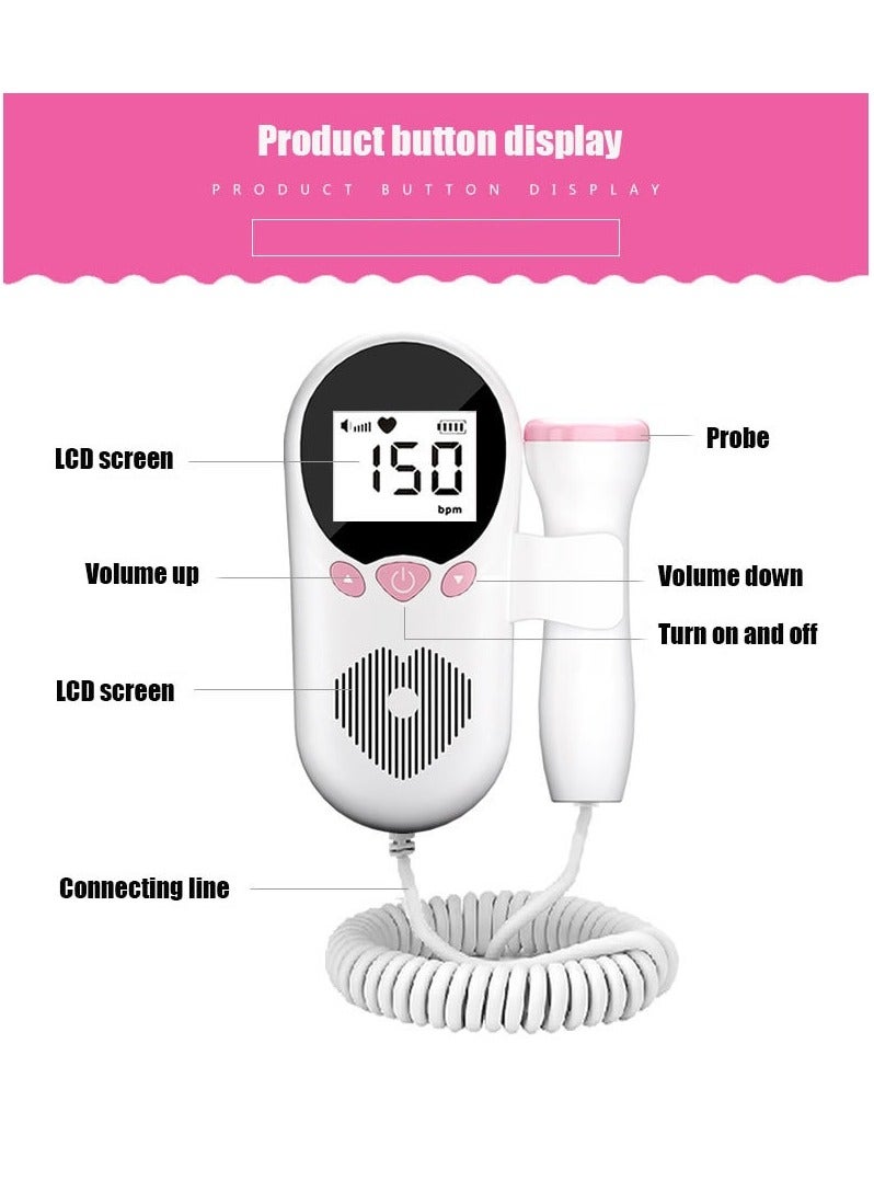 general Potable Ultrasound Doppler Fetal Heart Rate Monitor - Image 2