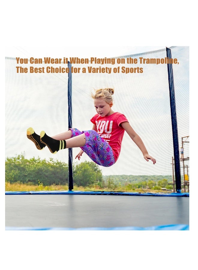 كوينج 5 أزواج من جوارب اليوغا غير القابلة للانزلاق للنساء، جوارب قبضة، جوارب مانعة للانزلاق، جوارب قطنية، جوارب بيلاتس، جوارب غير قابلة للانزلاق لأغراض اليوغا والباليه والتمارين الرياضية. - Image 4