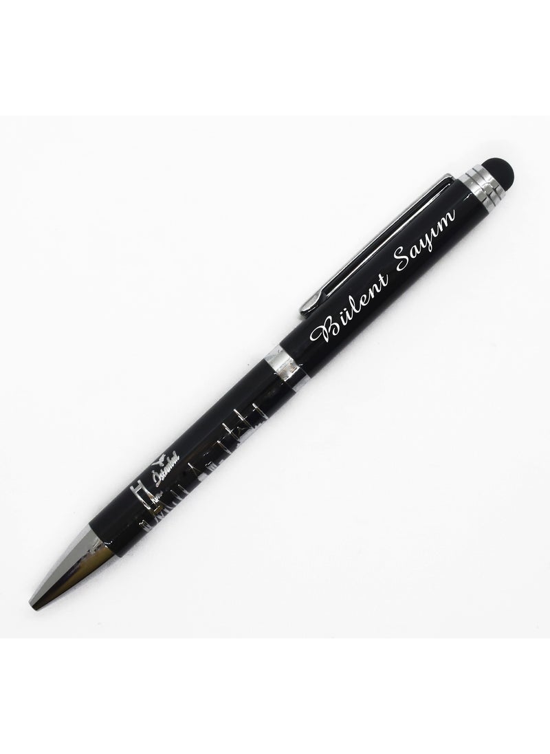 Ada Lazer Ada Laser Personalized Istanbul Silhouette Embroidered Touch Metal Ballpoint Pen  - Image 1