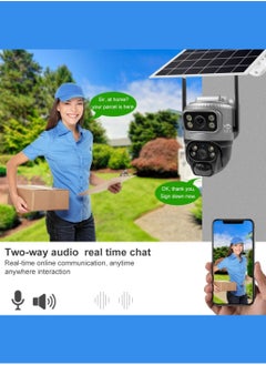 إكس أل تي كاميرا WIFI تعمل بالطاقة الشمسية PTZ 360 درجة عرض كاميرا مراقبة خارجية تعمل بالطاقة الشمسية.  - Image 5