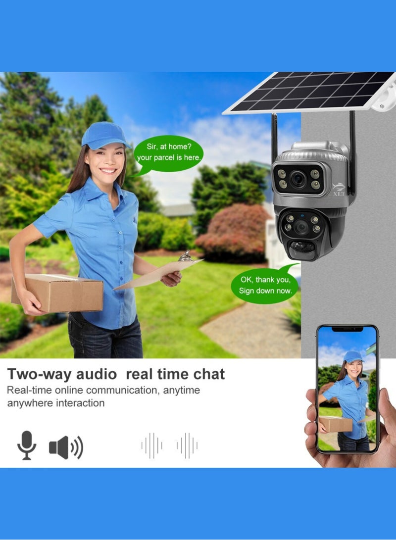 XLT WIFI Solar Camera PTZ 360°View Solar Powered Outdoor Security Camera. - Image 5