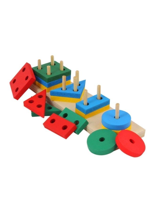 Geometric Shape Matching Wooden Toy  - Image 1