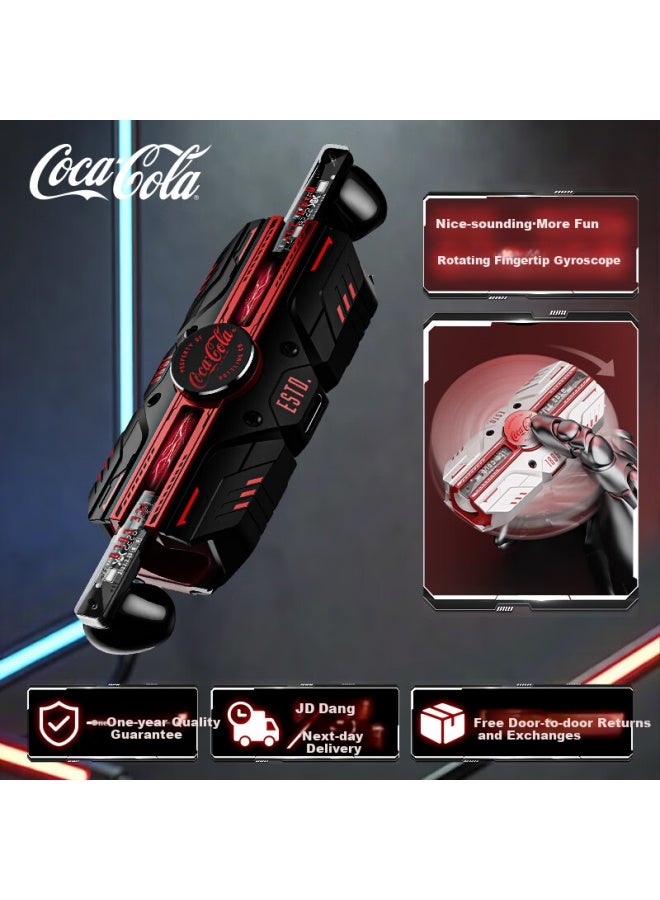 Coca-cola T23 Gaming Mech Wireless Bluetooth Earphones Half In-ear Long Battery Life Music Call Running Sports Enc Noise Cancelling - Image 1