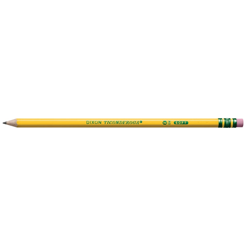 Ticonderoga Wood-Cased Pencils, Pre-Sharpened, #2 HB Soft, Yellow, 18 Count - Image 3
