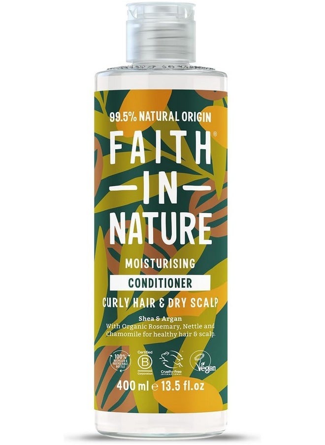 فايث إن ناتشر بلسم طبيعي من Faith in Nature - نباتي وخالٍ من القسوة، خالٍ من كبريتات لوريل الصوديوم والبارابين - 13.5 أونصة سائلة، بزبدة الشيا والأرغان  - Image 1