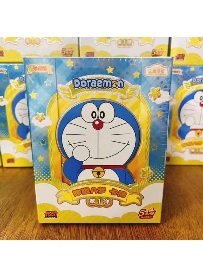 Card Move Doraemon Flash Card First Play Classic Edition Deluxe Edition Collection Card Bag Shizuka Nobita Ding Dang Cat-Color:Doraemon 1 Yuan Bag