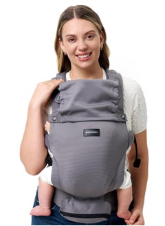 Momcozy Newborn Baby Carrier - Ergonomic, Cozy and Lightweight Carrier for 7-24lbs, Adjustable Neck Support with Sunshield, Breathable Airmesh Perfect for Summer Outing  - Image 1