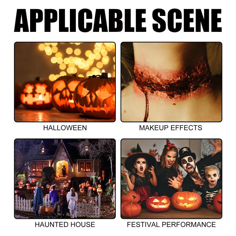 EELHOE Halloween Skin Wax Plasma Makeup Set Makeup Props Scar Makeup Horror Atmosphere Party - Image 5