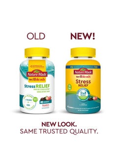 Nature Made Wellblends Stress Relief Gummies, L theanine 200mg to Help Reduce Stress, with GABA 100mg, Same Day Stress Support, 40 Strawberry Flavor Gummies  - Image 2