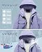 HOTIAN Boys Winter Kids 2 Piece Ski Suit Thicken Warm Hooded Jacket and Ski Pants Snowsuit Snowboarding Clothespurplepurple12 - Image 2