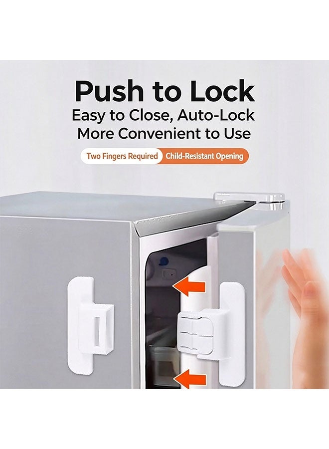 Happy D 5PCSHome Fridge Freezer Door Lock White - Image 3