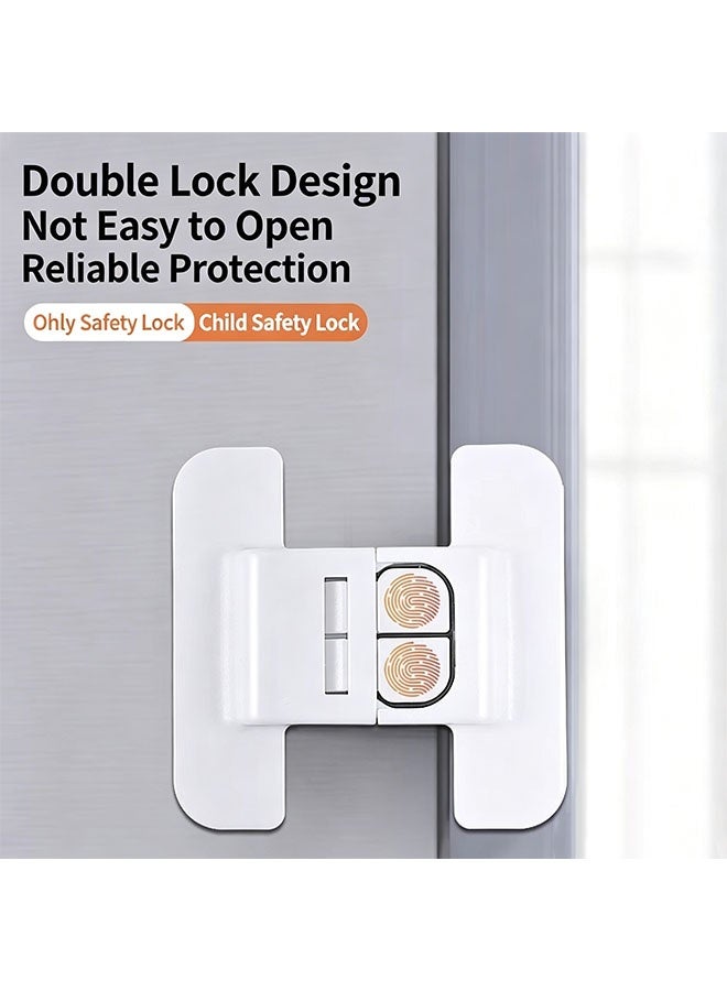 Happy D 5PCSHome Fridge Freezer Door Lock White - Image 2