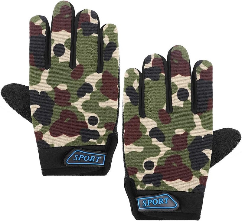 accmor Kids Cycling Gloves - Breathable Non-Slip Full Finger Gloves for Child Cycling, Climbing, Riding, Biking & Outdoor Sports (4-10 Years Boys & Girls) - Image 2