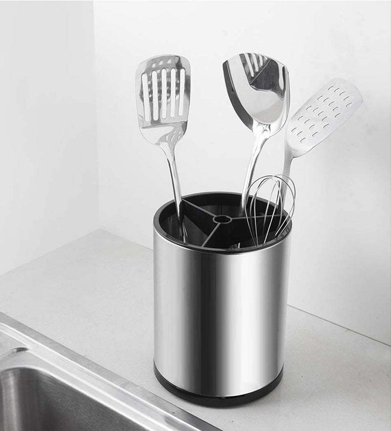 Wskc Stainless Steel Rotating Utensil Holder  6.2L X 6.2W X 8H - Image 5