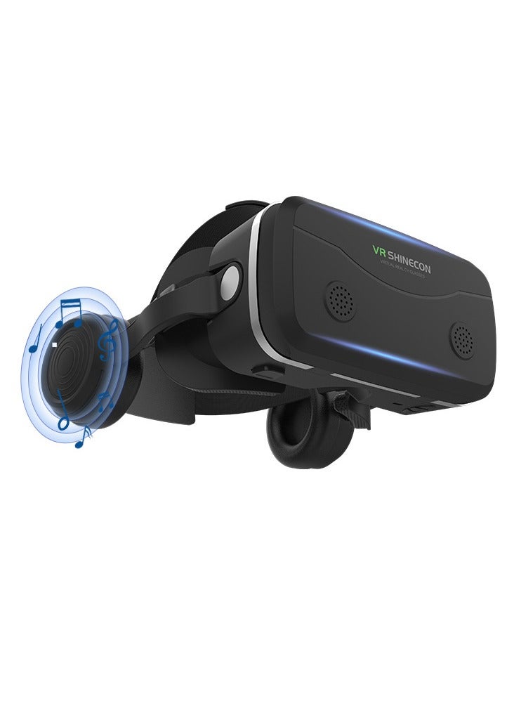 VR SHINECON HD 3D VR Glasses Virtual Reality Headset for VR Games and 3D Movies, VR Goggles for Smartphones(black) - Image 1