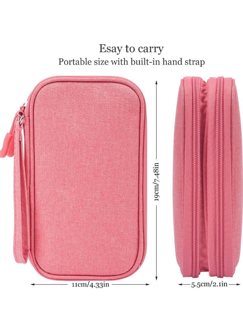 Captaintech Waterproof Electronic Organizer Travel Case - Compact Cable Management Bag for Power Banks, Chargers, USB Cables, Earphones, Mouse & Flash Drives - Image 3