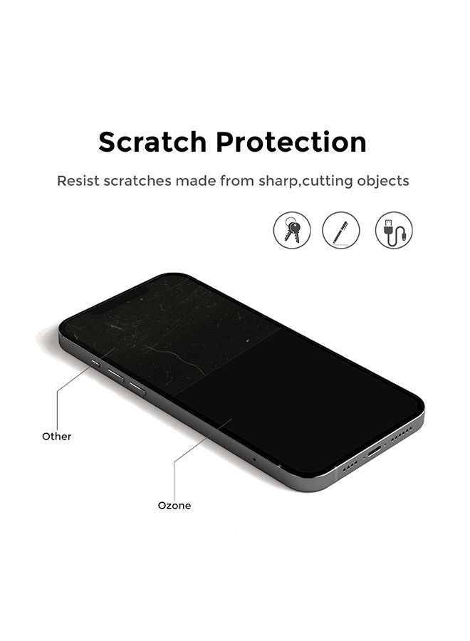 NIBEMINENT Pack of 2 Tempered Glass Screen Protector For Samsung Galaxy F62/M62 Black - Image 5