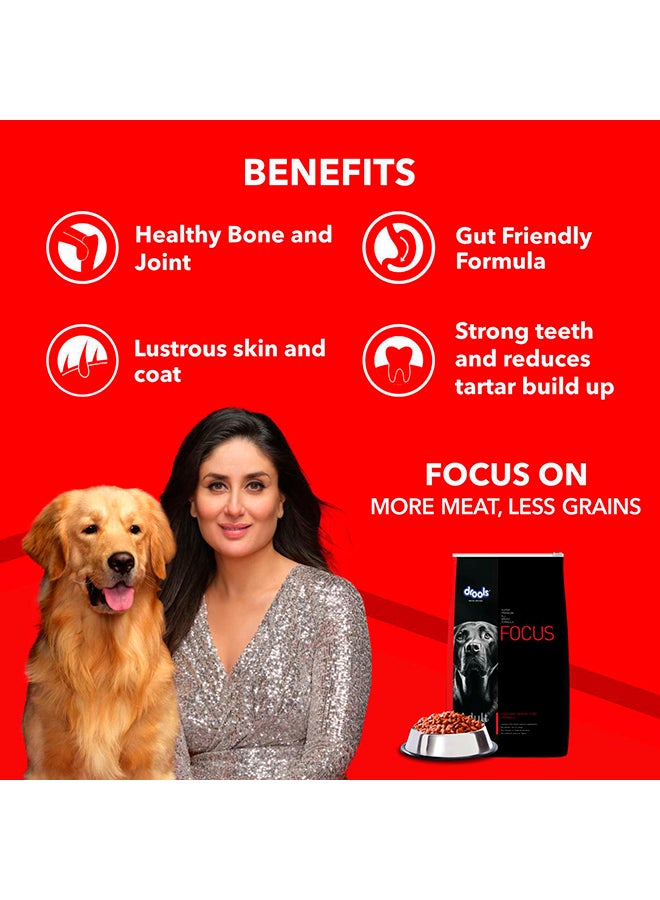 Drools Focus Premiun Adult Dry Dog Food  Chicken 12Kg+ 1Kg  - Image 2