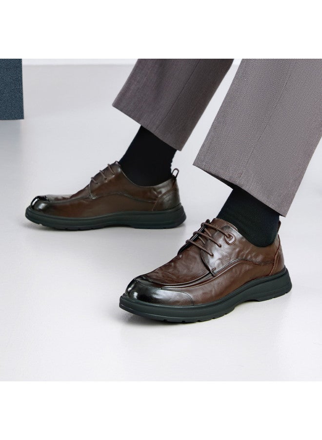 AOKANG Business Formal Leather Shoes Men's Shoes 2026 Spring New Office Commuting Genuine Leather Derby Shoes - Image 3