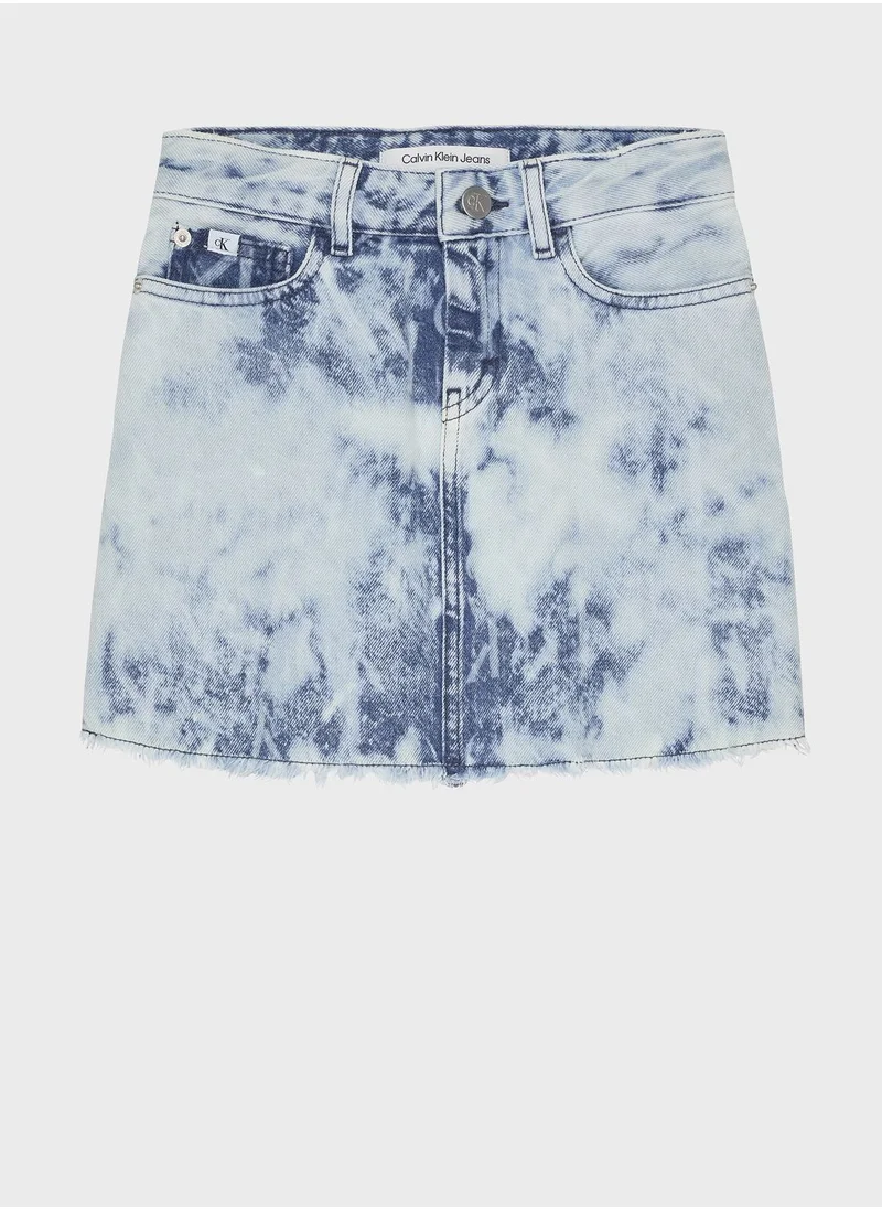 Calvin Klein Jeans Aop Laser Skirt