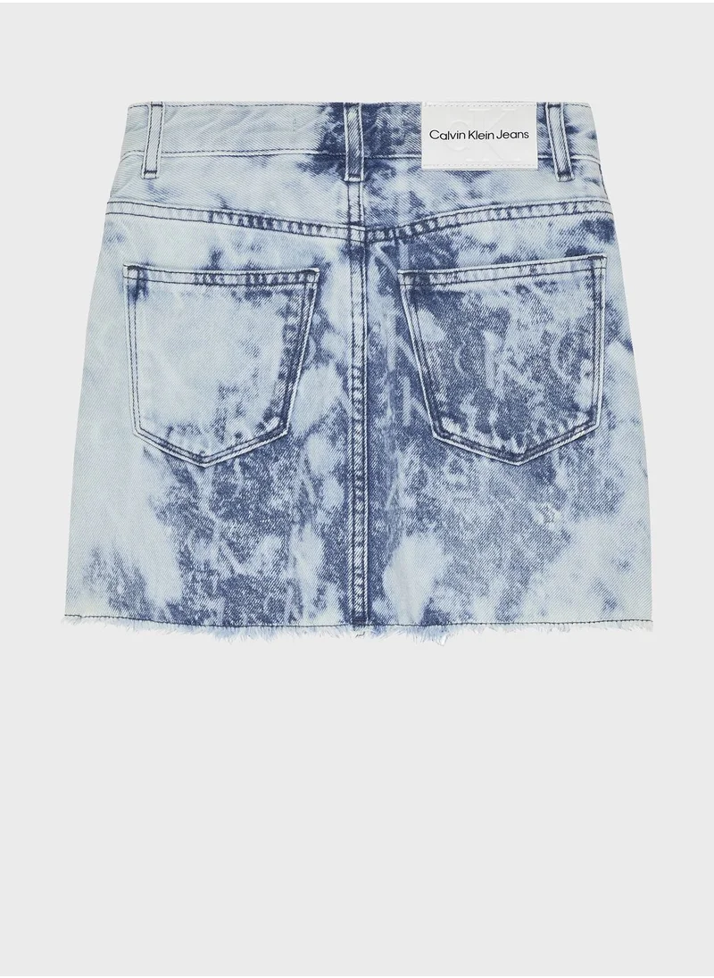 Calvin Klein Jeans Aop Laser Skirt