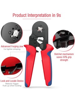 LUPINEZ LUPINEZ crimping tool POWER HSC8 64A 00810mm AWG287 Wire Stripper crimping tools electrical Crimping Plier Ratcheting Ferrule Crimper Tool Chakra Crimping Tool Ferrule Crimper Tool  - Image 4