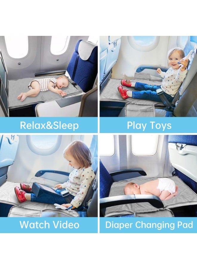 XiuWoo Toddler Airplane Bed Travel Bag 2 in 1, Portable Kids Plane Seat Extender, Baby Flight Essentials Footrest Flyaway Must Have for Infant, Carry On Duffel Bags for Women Gym Hospital Weekender - Image 4