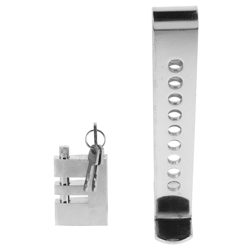 Steering Wheel Lock With U-Shaped Brake Pedal Secured Stainless Steel Anti Theft Device - Image 2