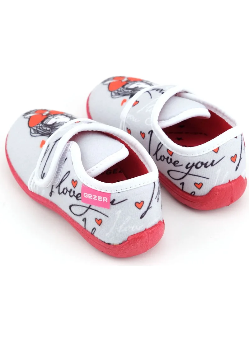 Gezer Winter Girl Velcro Adjustable Comfortable Sole Slippers Home Nursery Shoes