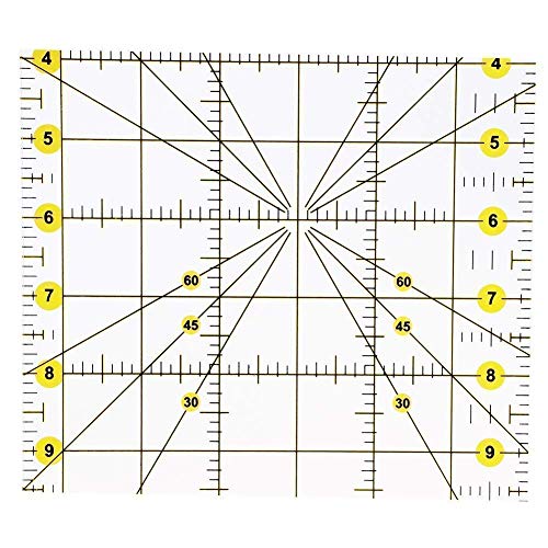AUTOTOOLHOME Quilting Ruler Acrylic Quilters' Ruler for Easy Precision Cutting Fabric Paper, 6.5" x 12" for Quilting, Sewing & Crafts Template - Image 3