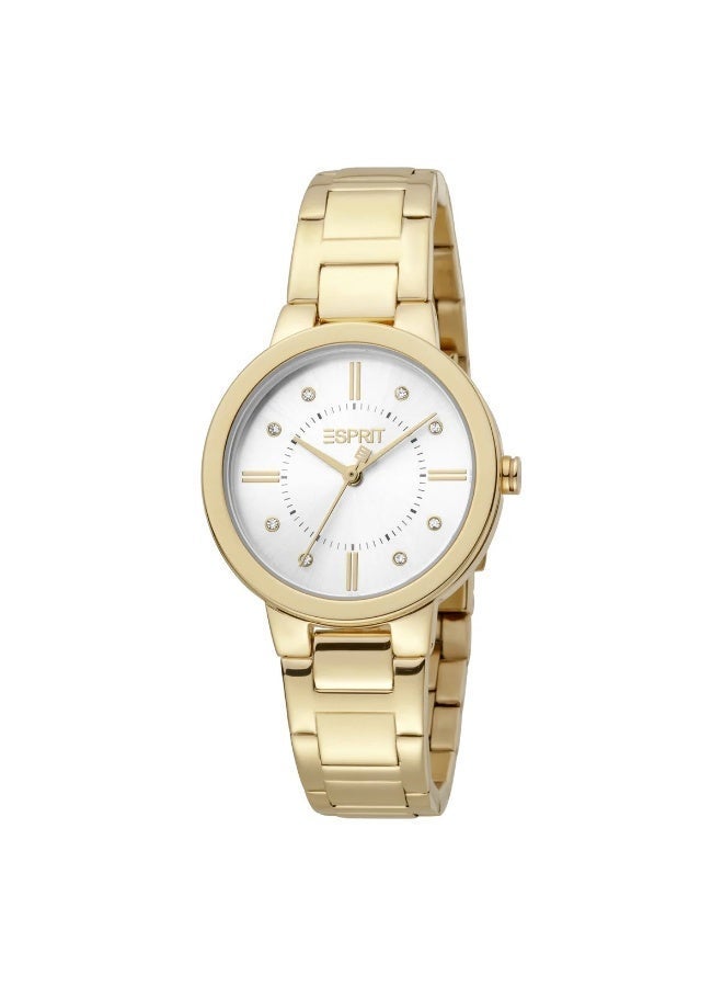 ESPRIT Watch for Women, Quartz Movement, Analog Display, Gold Stainless Steel Strap-ES1L246M0065 - Image 1